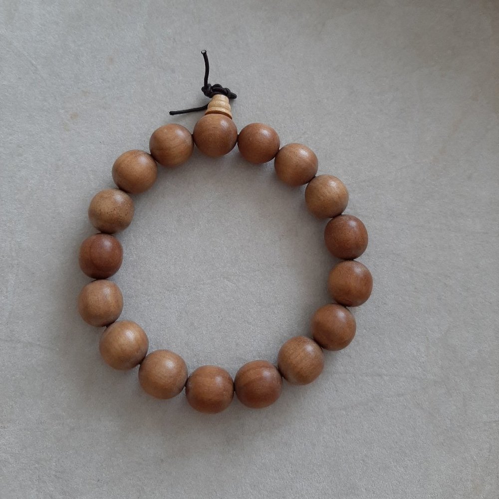 Natural Sandalwood Beaded Bracelet